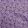 thumbnail image 1 of oneOone Cotton Cambric Medium Purple Fabric Leaves Quilting Supplies Print Sewing Fabric By The Yard 56 Inch Wide, 1 of 4