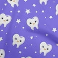 thumbnail image 1 of oneOone Cotton Cambric Medium Purple Fabric Teeth Diy Clothing Quilting Fabric Print Fabric By Yard 42 Inch Wide, 1 of 1