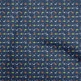 thumbnail image 1 of oneOone Cotton Cambric Navy Blue Fabric Colorful Dinosaur Cartoon Sewing Fabric By The Yard Printed Diy Clothing Sewing Supplies 42 Inch Wide, 1 of 5