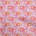thumbnail image 1 of oneOone Cotton Cambric Orange Fabric Abstract Floral Craft Projects Decor Fabric Printed By The Yard 42 Inch Wide, 1 of 5