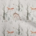 thumbnail image 1 of oneOone Cotton Cambric Orange Fabric Deer Sewing Craft Projects Fabric Prints By Yard 42 Inch Wide, 1 of 6