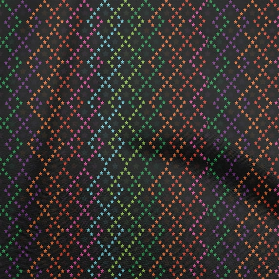 oneOone Cotton Cambric Orange Fabric Dot Craft Projects Decor Fabric Printed By The Yard 42 Inch Wide