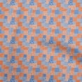 thumbnail image 1 of oneOone Cotton Cambric Orange Fabric Mix Ikat Craft Projects Decor Fabric Printed By The Yard 42 Inch Wide, 1 of 4