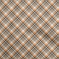 thumbnail image 1 of oneOone Cotton Cambric Orange Fabric Plaid Diy Clothing Quilting Fabric Print Fabric By Yard 42 Inch Wide, 1 of 4