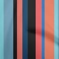 thumbnail image 1 of oneOone Cotton Cambric Orange Fabric Stripes Quilting Supplies Print Sewing Fabric By The Yard 56 Inch Wide, 1 of 4