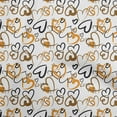 thumbnail image 1 of oneOone Cotton Cambric Orange Fabric Valentine Heart Fabric For Sewing Printed Craft Fabric By The Yard 42 Inch Wide, 1 of 4
