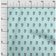 thumbnail image 1 of oneOone Cotton Cambric Pastel Mint Fabric Leaves & Floral Block Diy Clothing Quilting Fabric Print Fabric By Yard 56 Inch Wide, 1 of 4