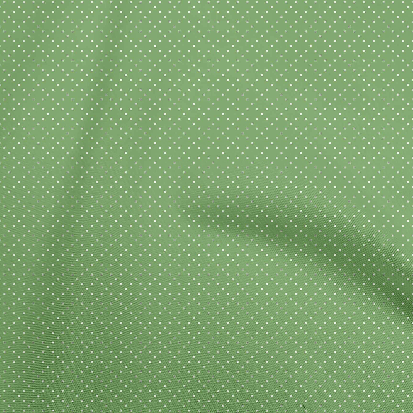 Pear Material oneOone Cotton Cambric Pear Green Fabric Geometrical Sewing Material ...