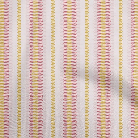 oneOone Cotton Cambric Pink Fabric Stripe & Diy Clothing Quilting Fabric Print Fabric By Yard 56 Inch Wide