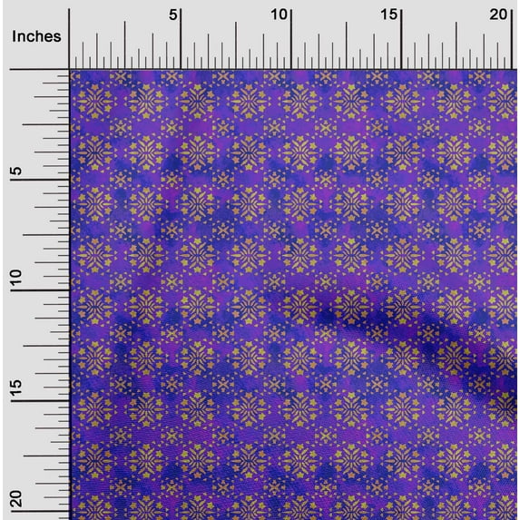oneOone Cotton Cambric Purple Fabric Batik Quilting Supplies Print Sewing Fabric By The Yard 42 Inch Wide