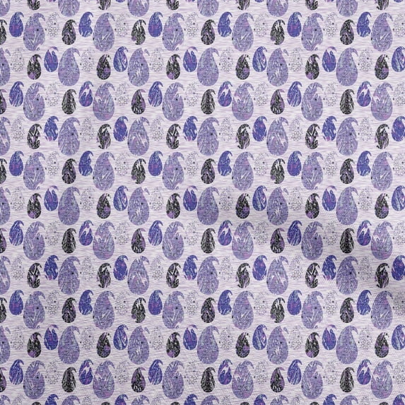 oneOone Cotton Cambric Purple Fabric Block Dress Material Fabric Print Fabric By The Yard 56 Inch Wide-Y8
