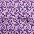 thumbnail image 1 of oneOone Cotton Cambric Purple Fabric Mushroom Craft Projects Decor Fabric Printed By The Yard 56 Inch Wide, 1 of 5