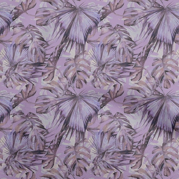 oneOone Cotton Cambric Purple Fabric Tropical Fabric For Sewing Printed Craft Fabric By The Yard 56 Inch Wide