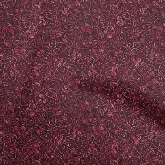 oneOone Cotton Cambric Red Fabric Aian Batik Dress Material Fabric Print Fabric By The Yard 56 Inch Wide