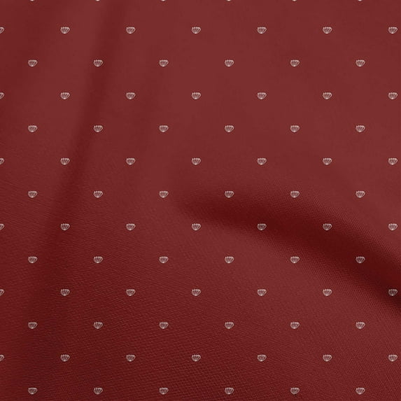 oneOone Cotton Cambric Red Fabric Asian Floral Dress Material Fabric Print Fabric By The Yard 56 Inch Wide