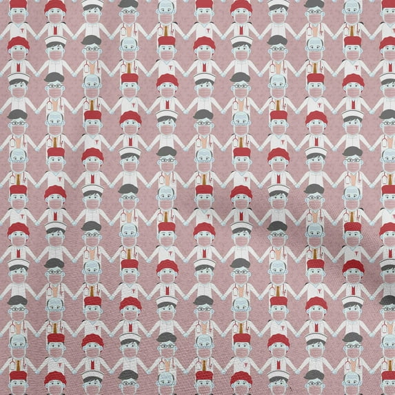 oneOone Cotton Cambric Rose Brown Fabric Medical Quilting Supplies Print Sewing Fabric By The Yard 42 Inch Wide