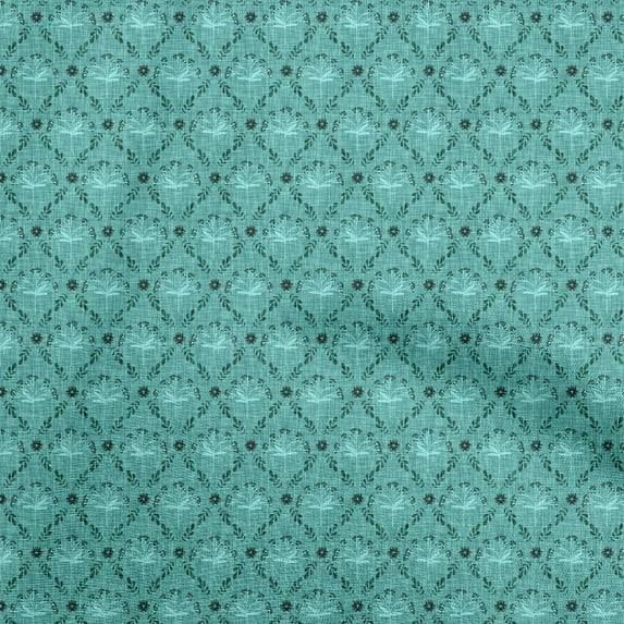 oneOone Cotton Cambric Sea Green Fabric Block Sewing Craft Projects Fabric Prints By Yard 42 Inch Wide-Q4