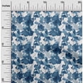 thumbnail image 1 of oneOone Cotton Cambric Teal Blue Fabric Flower Watercolor Sewing Craft Projects Fabric Prints By Yard 56 Inches Wide, 1 of 4