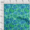 thumbnail image 1 of oneOone Cotton Cambric Teal Green Fabric Batik Craft Projects Decor Fabric Printed By The Yard 42 Inch Wide, 1 of 4