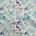 thumbnail image 1 of oneOone Cotton Cambric Teal Green Fabric Floral Quilting Supplies Print Sewing Fabric By The Yard 42 Inch Wide-MM, 1 of 6