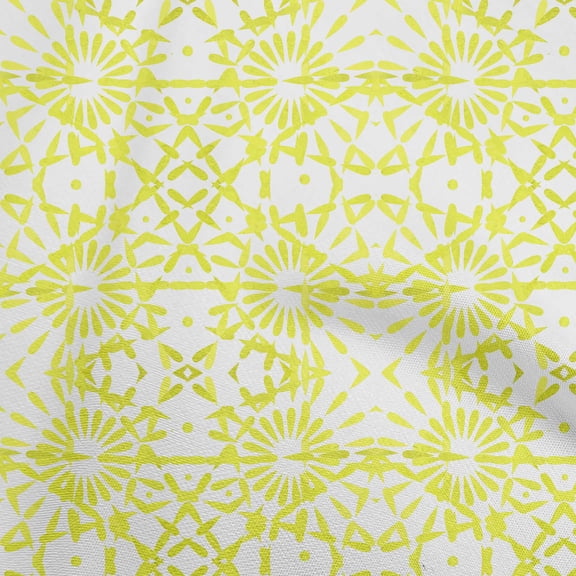 oneOone Cotton Cambric White Fabric Block Sewing Craft Projects Fabric Prints By Yard 42 Inch Wide-54