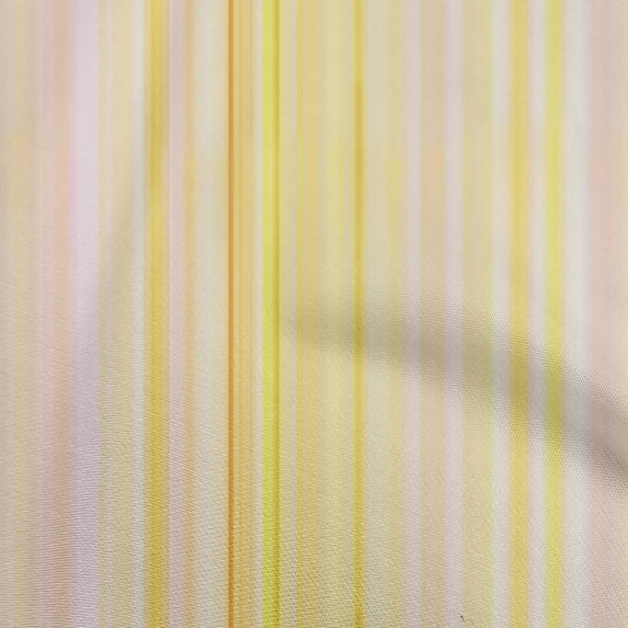 oneOone Cotton Cambric Yellow Fabric Stripes Quilting Supplies Print Sewing Fabric By The Yard 56 Inch Wide