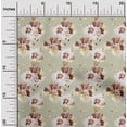 thumbnail image 1 of oneOone Cotton Flex Beige Fabric Florals Fabric For Sewing Printed Craft Fabric By The Yard 40 Inch Wide, 1 of 1