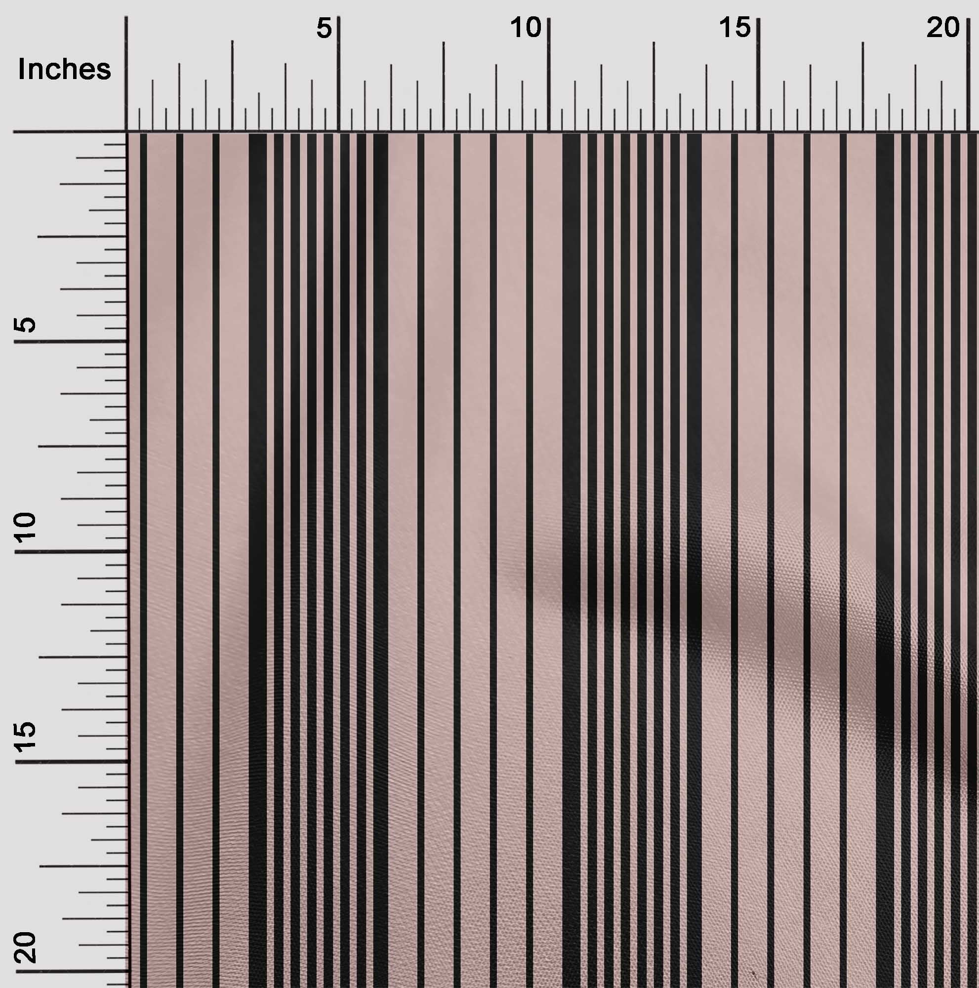 oneOone Cotton Flex Black Fabric Stripes Sewing Material Print Fabric ...