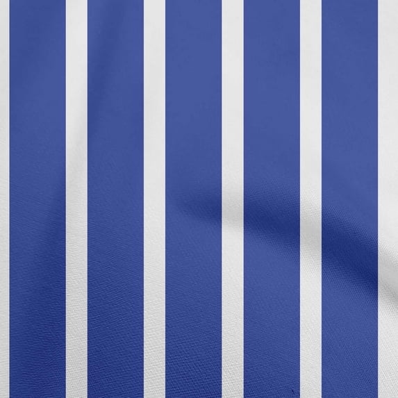 oneOone Cotton Flex Blue Fabric Stripes Sewing Material Print Fabric By The Yard 40 Inch Wide