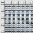 thumbnail image 1 of oneOone Cotton Flex Dark Dusty Blue Fabric Argyle Check Diy Clothing Quilting Fabric Print Fabric By Yard 40 Inch Wide, 1 of 4