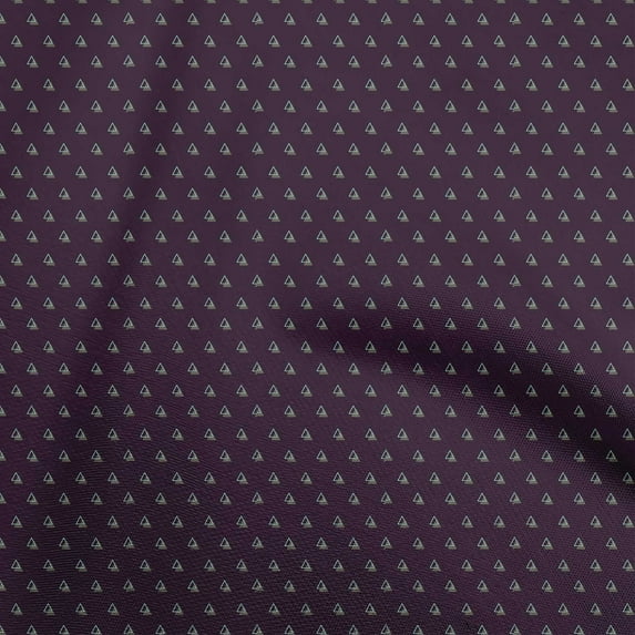 oneOone Cotton Flex Dark Gray Fabric Geometric Dress Material Fabric Print Fabric By The Yard 40 Inch Wide