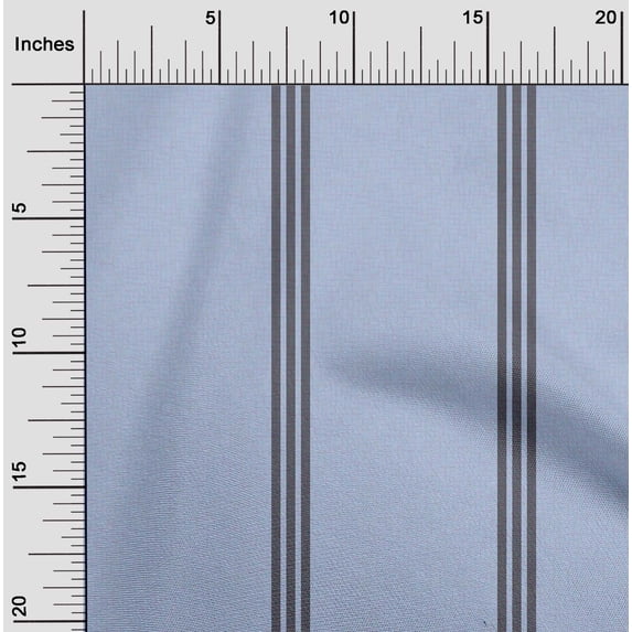 oneOone Cotton Flex Dusty Blue2 Fabric Wide Stripe Sewing Fabric By The Yard Printed Diy Clothing Sewing Supplies 40 Inch Wide