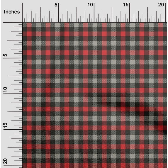 oneOone Cotton Flex Dusty Gray Fabric Check Dress Material Fabric Print Fabric By The Yard 40 Inch Wide