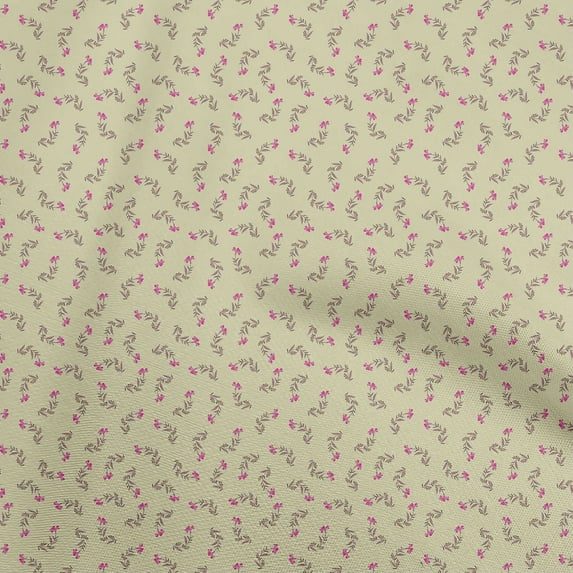 oneOone Cotton Flex Dusty Green Fabric Floral Sewing Craft Projects Fabric Prints By Yard 40 Inch Wide