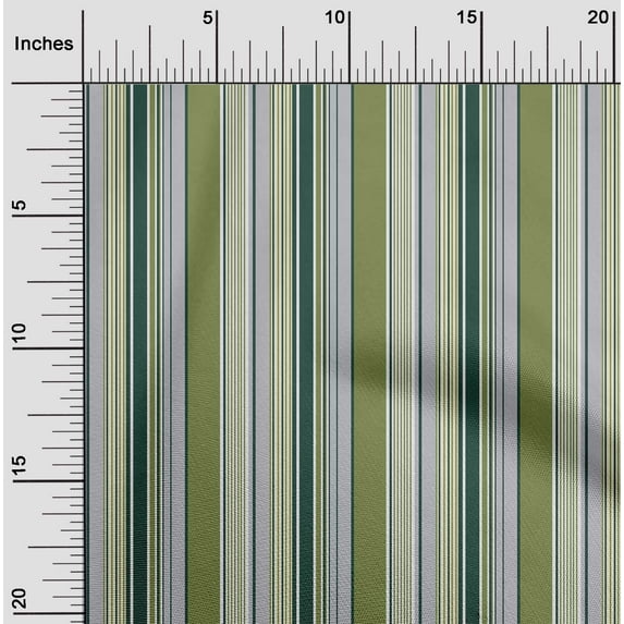 oneOone Cotton Flex Fabric Bayadere Stripe Print Fabric BTY 40 Inch Wide