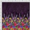 thumbnail image 1 of oneOone Cotton Flex Fabric Chevron|Leaves & Floral Panel Fabric Prints By Yard 40 Inch Wide, 1 of 3