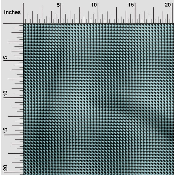 oneOone Cotton Flex Fabric Houndstooth Geometric Print Sewing Fabric BTY 40 Inch Wide
