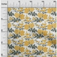 thumbnail image 1 of oneOone Cotton Flex Fabric Leaves & Floral Ikat Print Fabric By The Yard 40 Inch Wide, 1 of 4