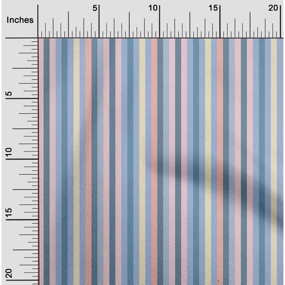 oneOone Cotton Flex Fabric Roman Stripe Printed Craft Fabric BTY 40 Inch Wide