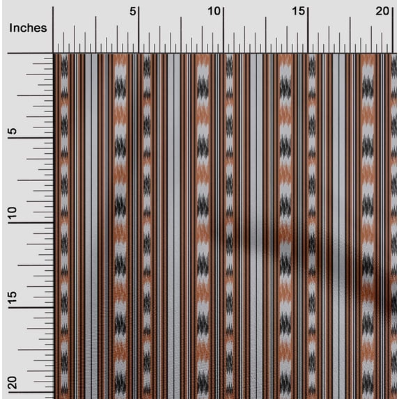 oneOone Cotton Flex Fabric Stripe Ikat Decor Fabric Printed BTY 40 Inch Wide