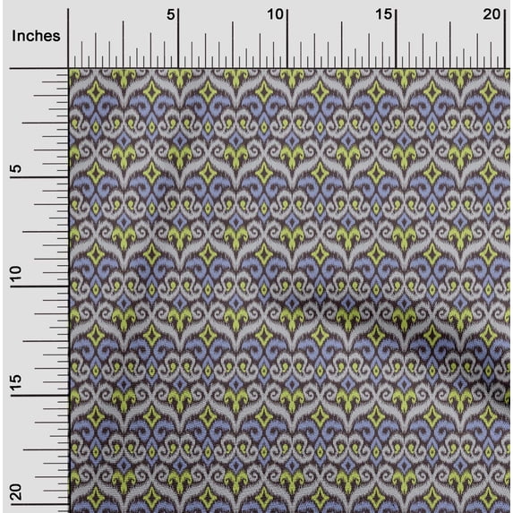 oneOone Cotton Flex Fabric Swirl & Paisley Ikat Fabric Prints By Yard 40 Inch Wide