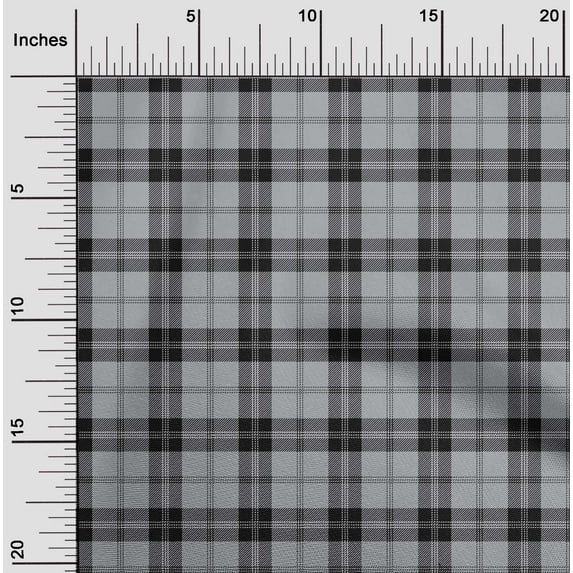 oneOone Cotton Flex Fabric Tartan Check Fabric Prints By Yard 40 Inch Wide