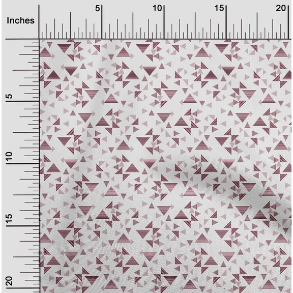 oneOone Cotton Flex Fabric Triangle Geometric Print Fabric BTY 40 Inch Wide