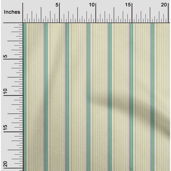 oneOone Cotton Flex Fabric Vertical Stripe Print Sewing Fabric BTY 40 Inch Wide