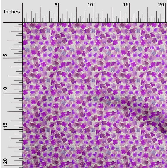 oneOone Cotton Flex Fabric Watercolor Floral_Printed Craft Fabric BTY 40 Inch Wide