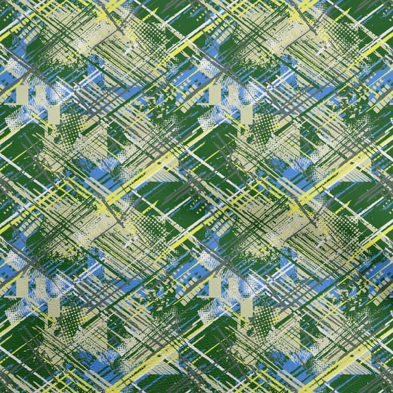 oneOone Cotton Flex Forest Green Fabric Abstracts Craft Projects Decor Fabric Printed By The Yard 40 Inch Wide