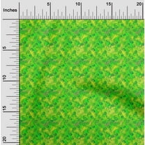 oneOone Cotton Flex Green Fabric Batik Sewing Fabric By The Yard Printed Diy Clothing Sewing Supplies 40 Inch Wide