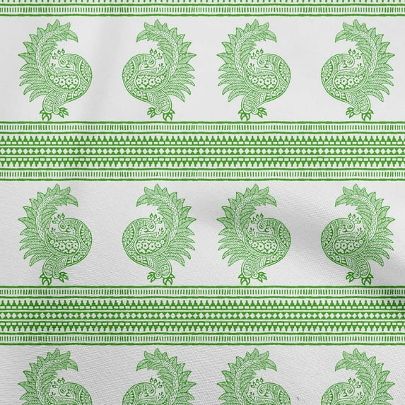 oneOone Cotton Flex Green Fabric Block Diy Clothing Quilting Fabric Print Fabric By Yard 40 Inch Wide-CI