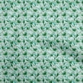 thumbnail image 1 of oneOone Cotton Flex Green Fabric Floral Sewing Craft Projects Fabric Prints By Yard 40 Inch Wide, 1 of 4