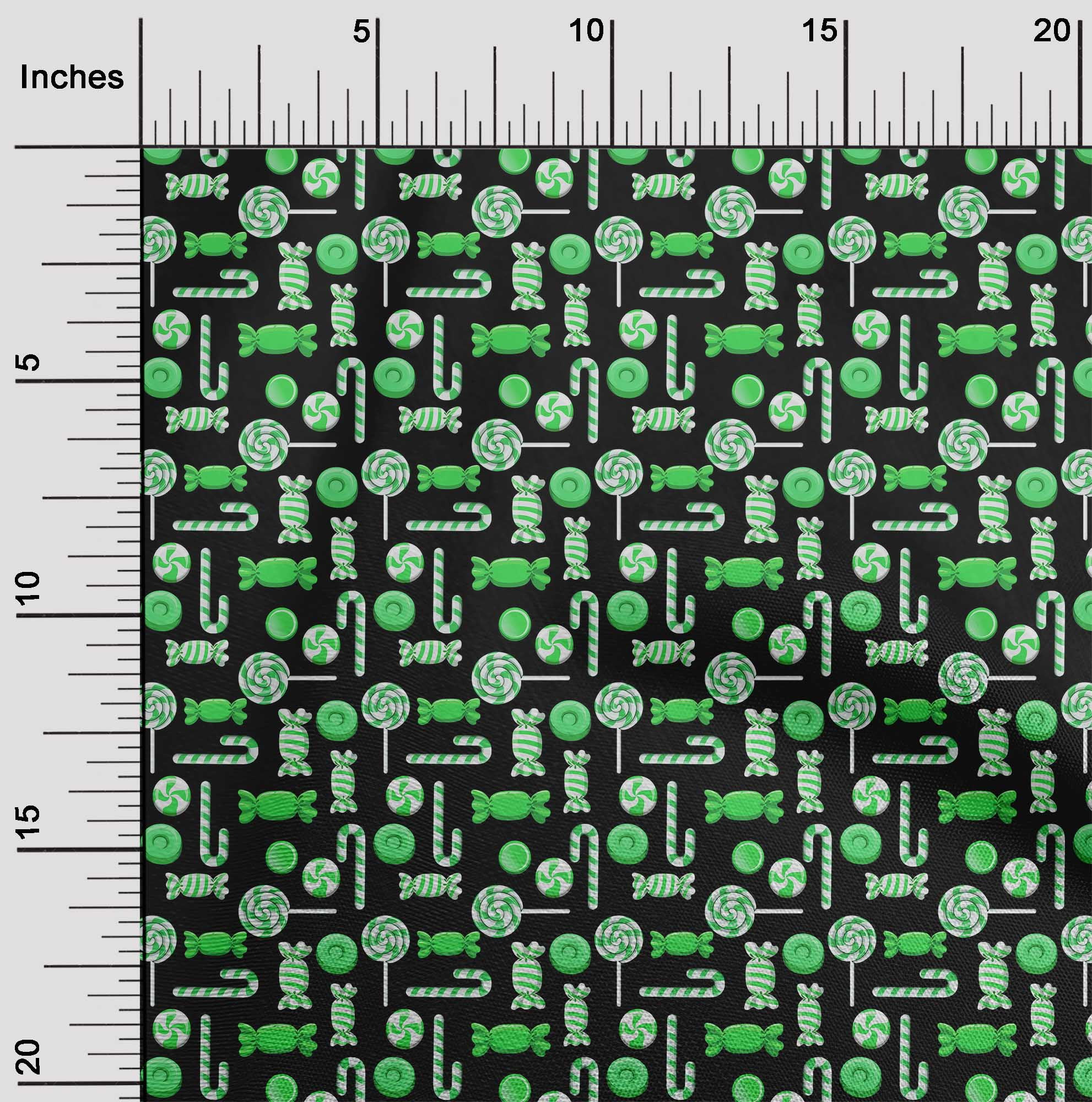 oneOone Cotton Flex Green Fabric Merry Christmas Craft Projects Decor Fabric Printed By The Yard 40 Inch Wide-S4O